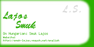 lajos smuk business card